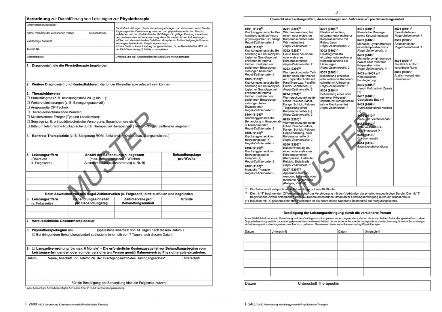 Patienteninformationen BG – Physiozentrum St. Ingbert